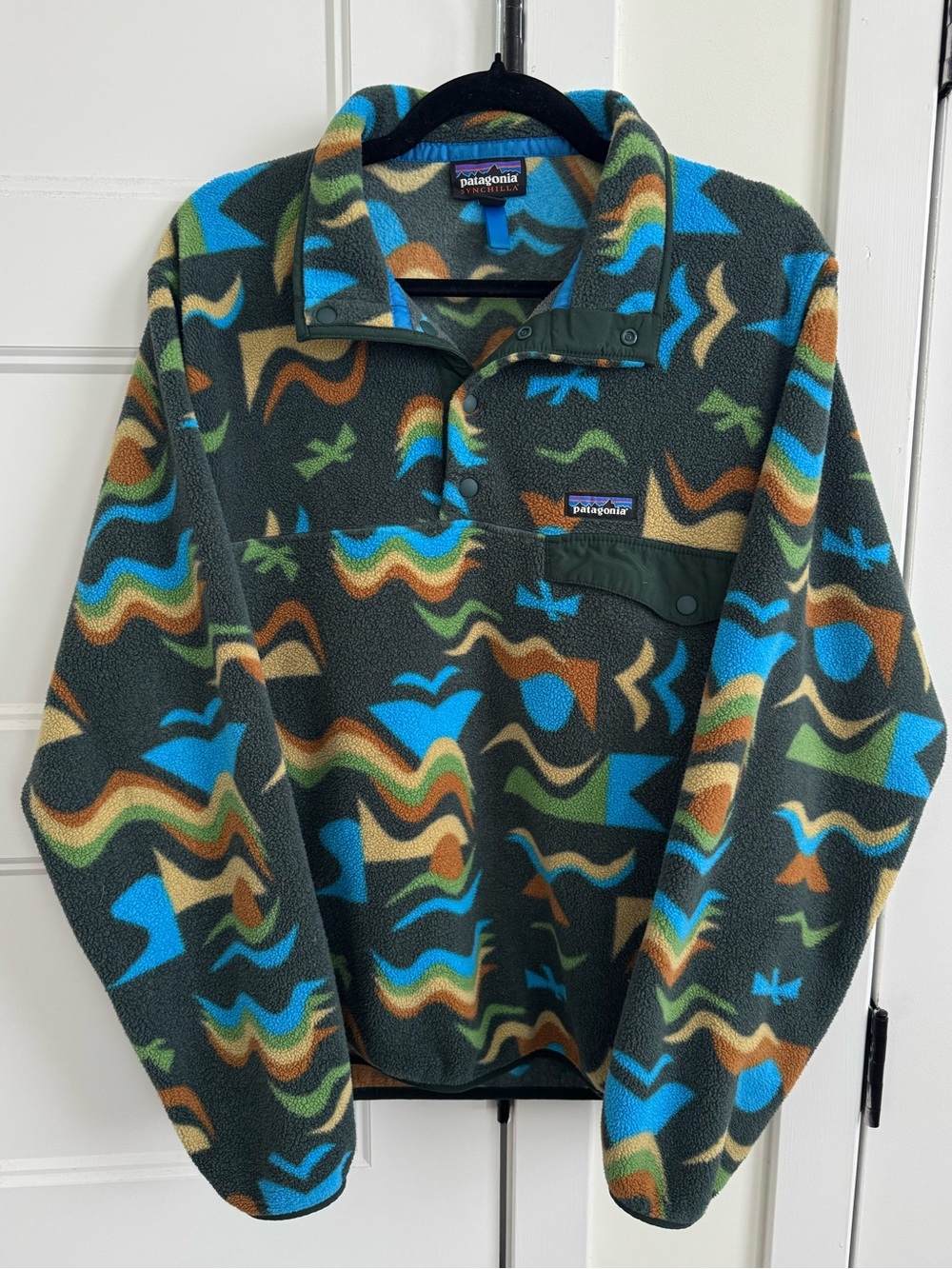 Patagonia Synchilla Lightweight Snap-T Fleece Pullover in Arctic Collage ACGR